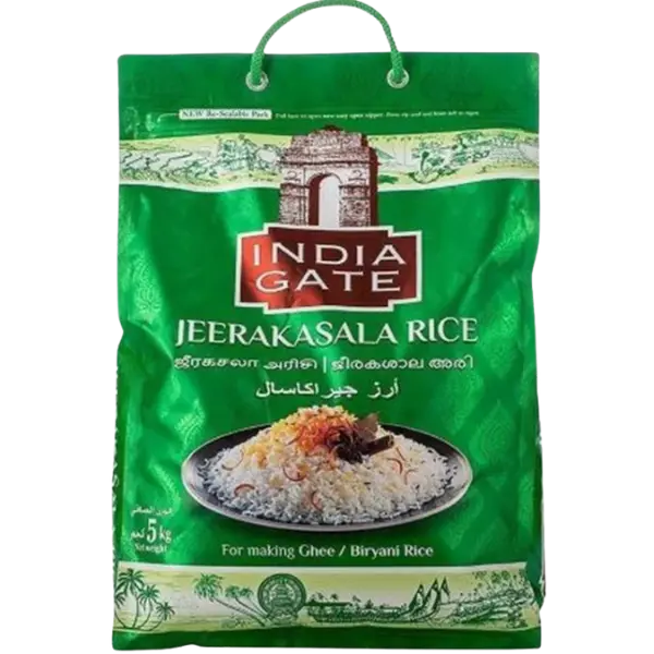 India Gate Jeerakasala Rice – 5 kg