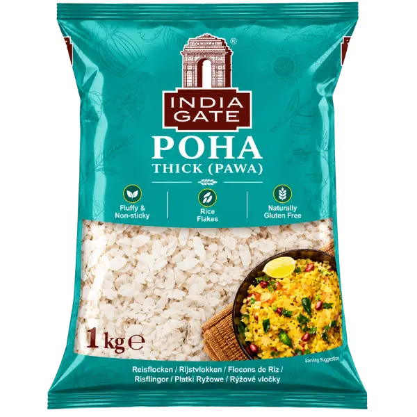 India Gate Poha Thick Pawa – 1 kg