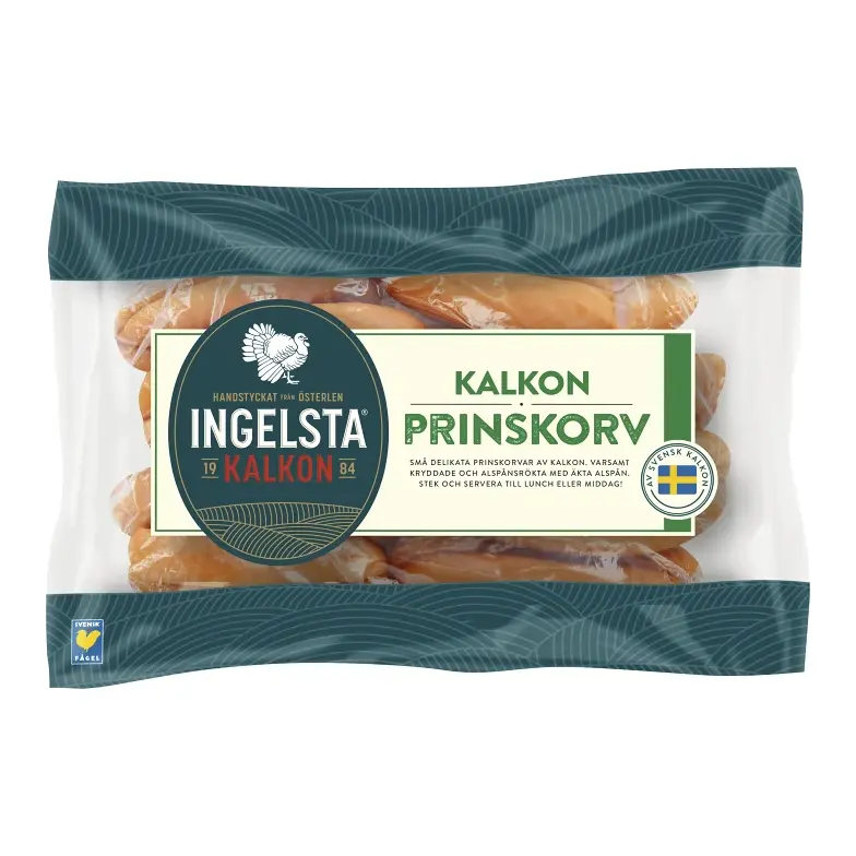 Ingelsta Kalkon Prinskorv - Turkey Sausage Prince Wienerli 320g
