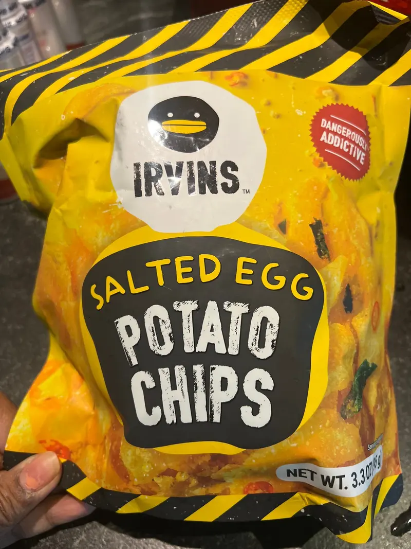 Irvin Salted egg Potatoe Chips 95gr