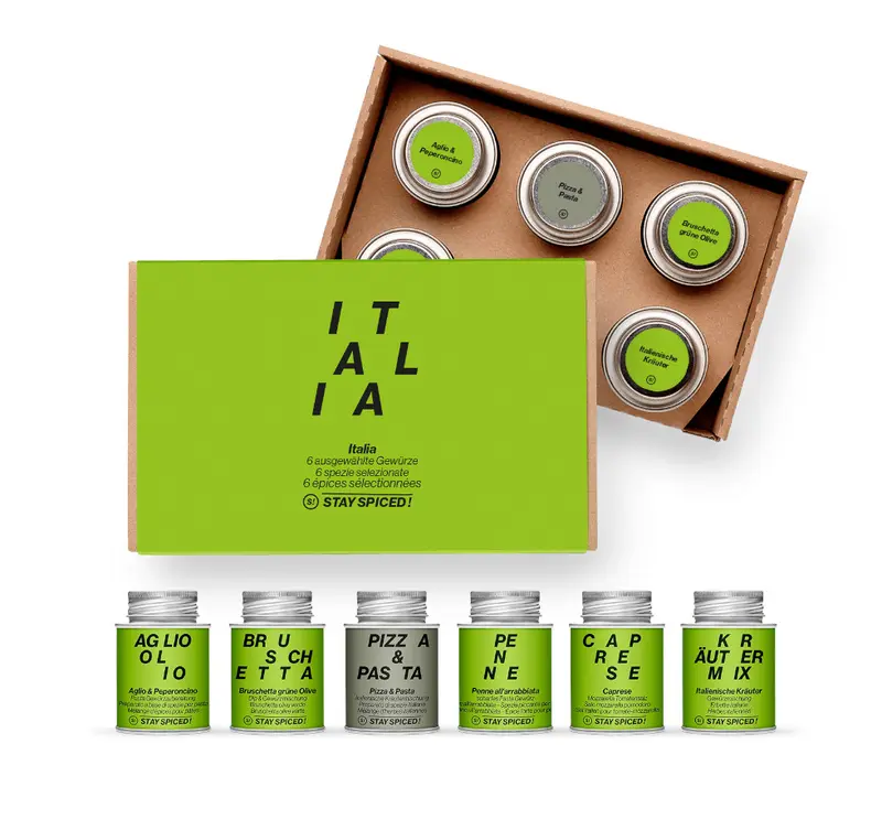 ITALIA | Gewürze Set | 6er Geschenkbox