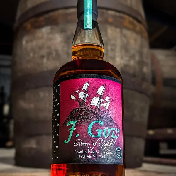 J. Gow Pieces of Eight 8 Years Old Rum - 70cl