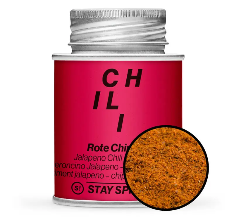 Jalapeno-Chili rot "Chipotled" gemahlen