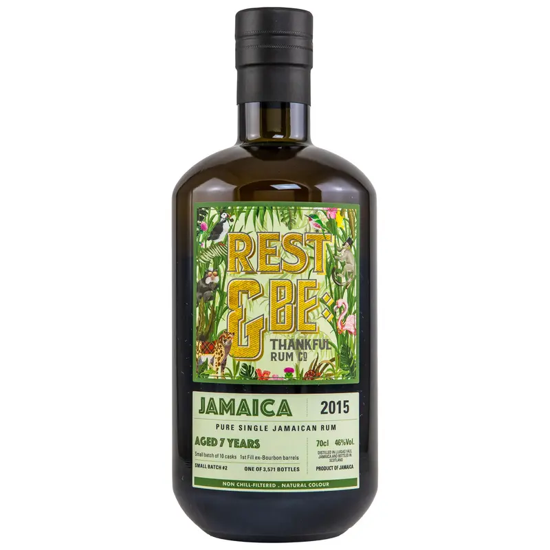 Jamaica Single Rum (Lluidas Vale - Worthy Park) 2015/2023 - 7 y.o. - Small Batch #2 - Rest & Be Thankful