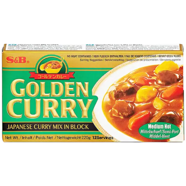 Japanese Curry Mix Block Medium - 220 g