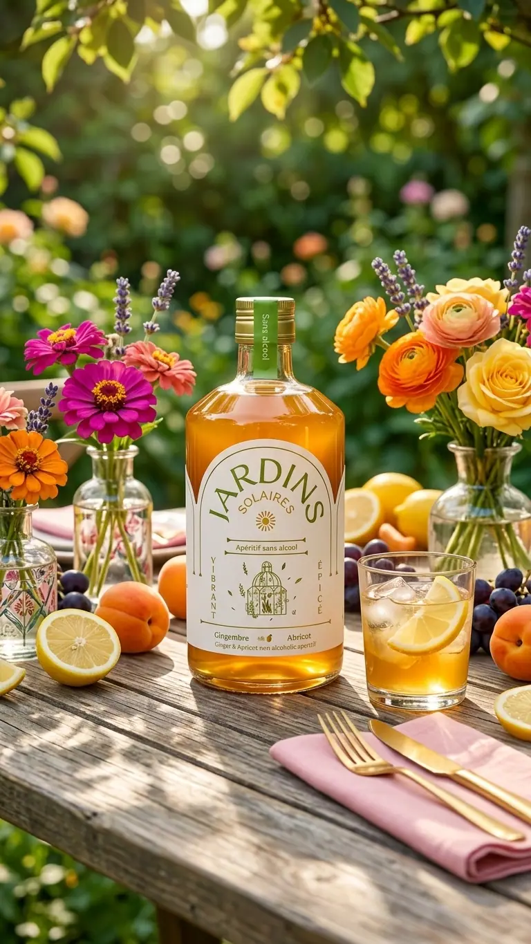 Jardins Solaires kaufen – Ingwer & Aprikose Bio-Apéritif 70cl | TheCrafts.ch