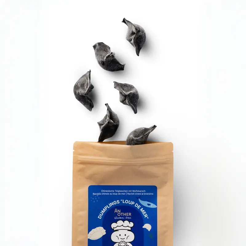 Jiaozi mit Loup de Mer (Wolfsbarsch)