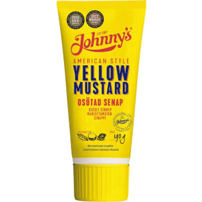 Johnnys Gula Senap - Yellow Mustard - 190 g