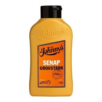 Johnnys Senap Grovstark - Grainy Hot Mustard 500g
