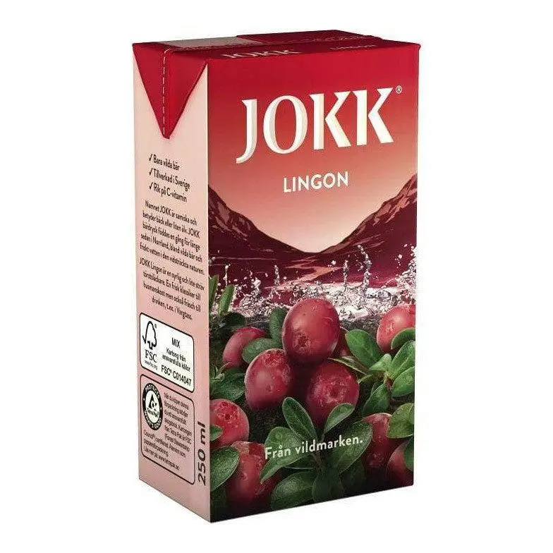 JOKK Lingondricka Koncentrat - Lingonberry Juice Mixture 25cl