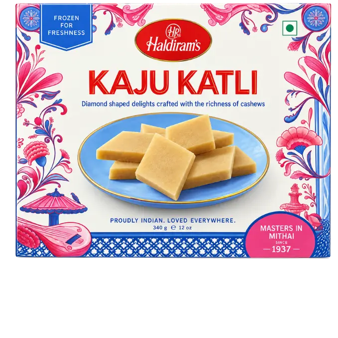 Kaju Katli - Cashewnut Burfee (28pcs) Frozen - 340 g
