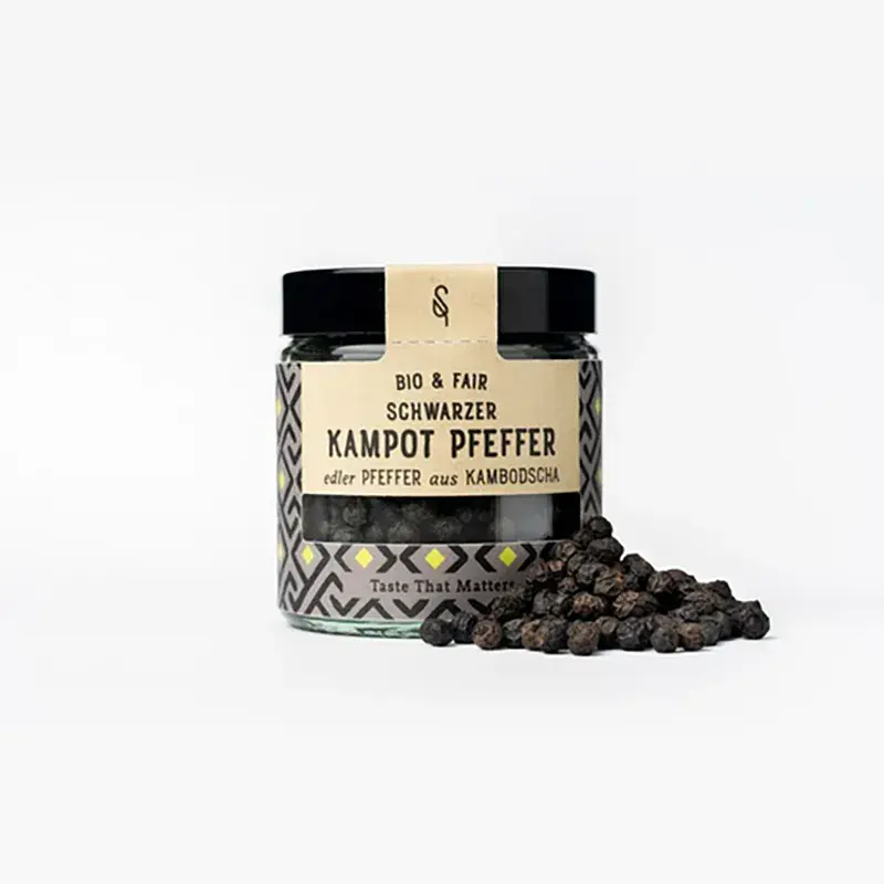 Kampot Pfeffer schwarz ganz BIO