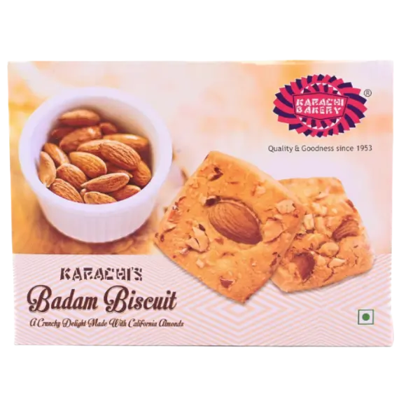 Karachi Bakery Vegan Badam Biscuits - 400 g