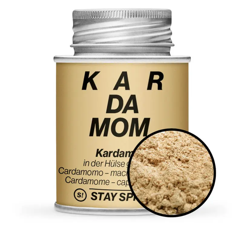 Kardamom in der Hülse gemahlen
