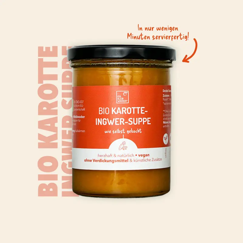 Karotte-Ingwer-Suppe Bio, 360ml