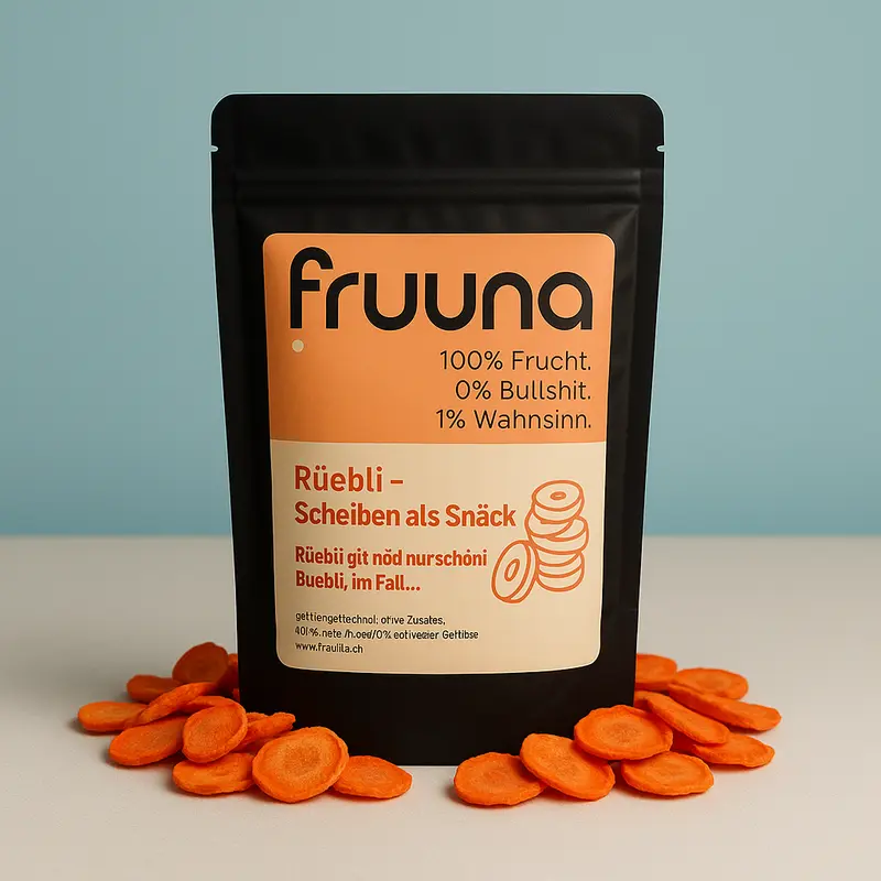 Karotten-Chips, 60g – 100 % Rüebli. 0 % Bullshit.