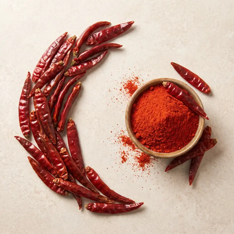Kashmiri Mirch Chilipulver | mild, tiefrot, aromatisch | im Beutel | 50 g