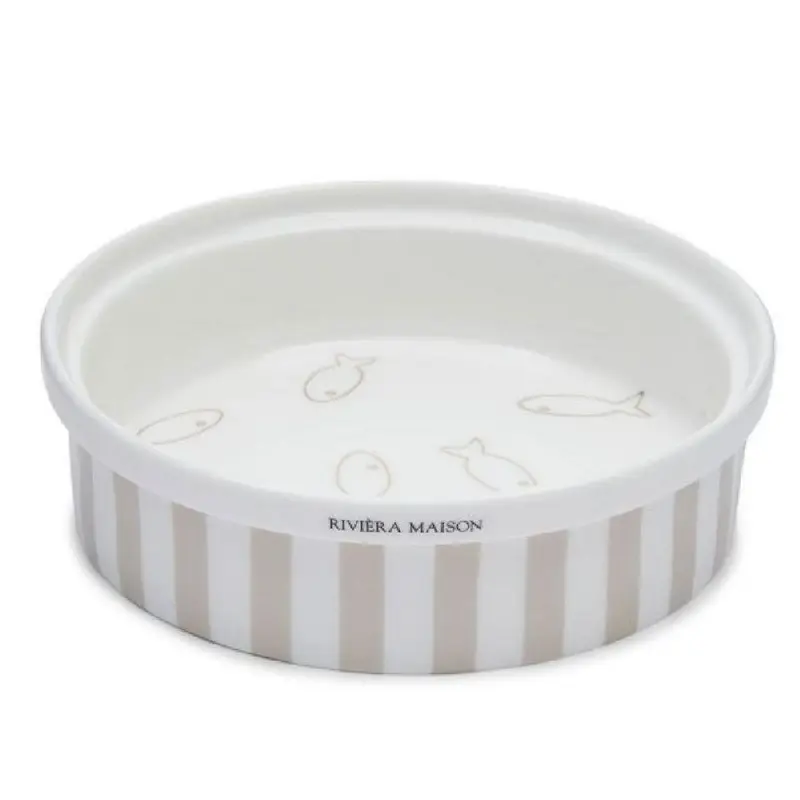 Katzennapf beige/weiss