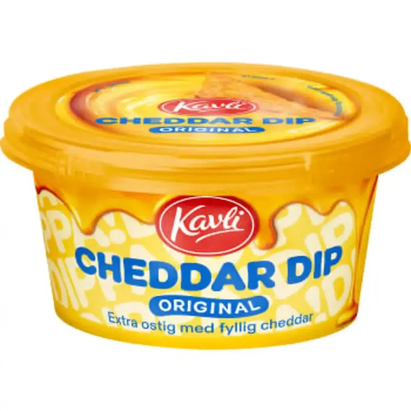 Kavli Dip Cheddar Original - Cheese Spread  -  185 g
