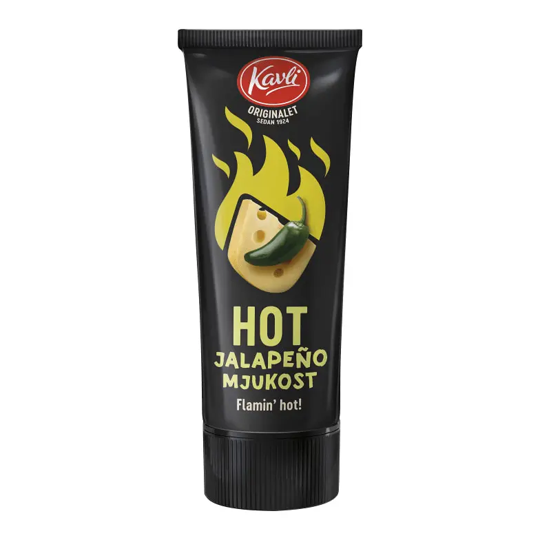 Kavli Hot Jalapeno Mjukost - Soft Cheese Hot Jalapeno 250g