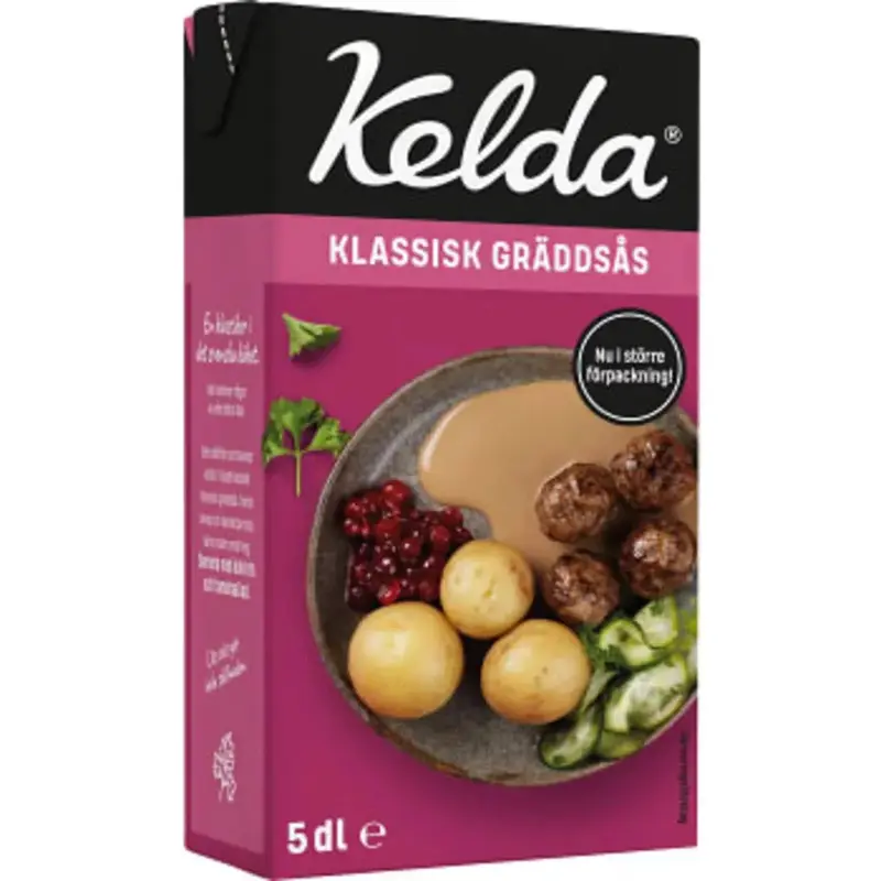 Kelda Klassisk Gräddsås - Cream Sauce 5dl