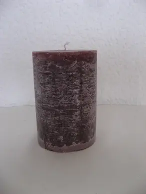 Kerze dunkelrot Höhe 10 cm