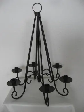Kerzenleuchter schwarz