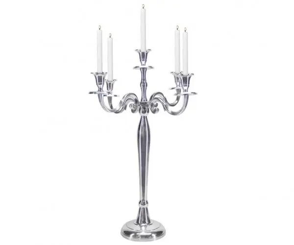 Kerzenständer silber 5er H 58cm