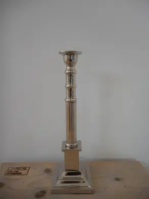Kerzenständer silber eckig H 38 cm