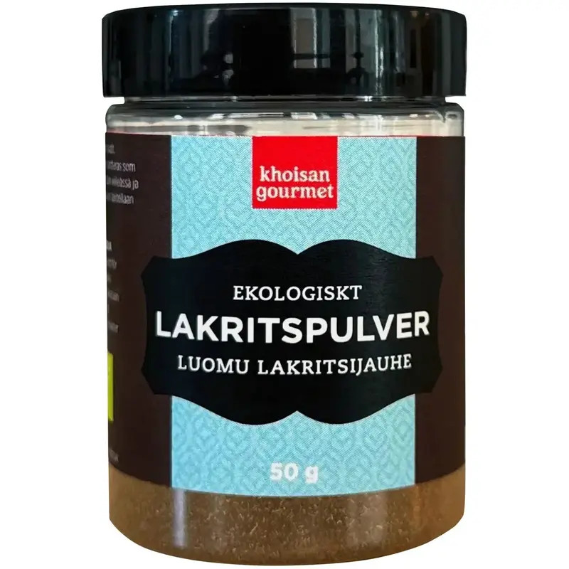 Khoisan Gourmet Lakritspulver Ekologiskt - Licorice powder Organic 50g