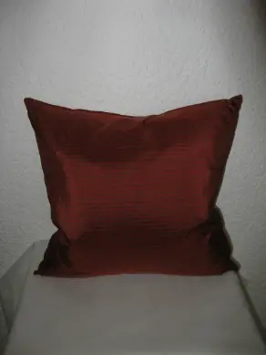 Kissen rot/grün Karo klein 40 x 40 cm