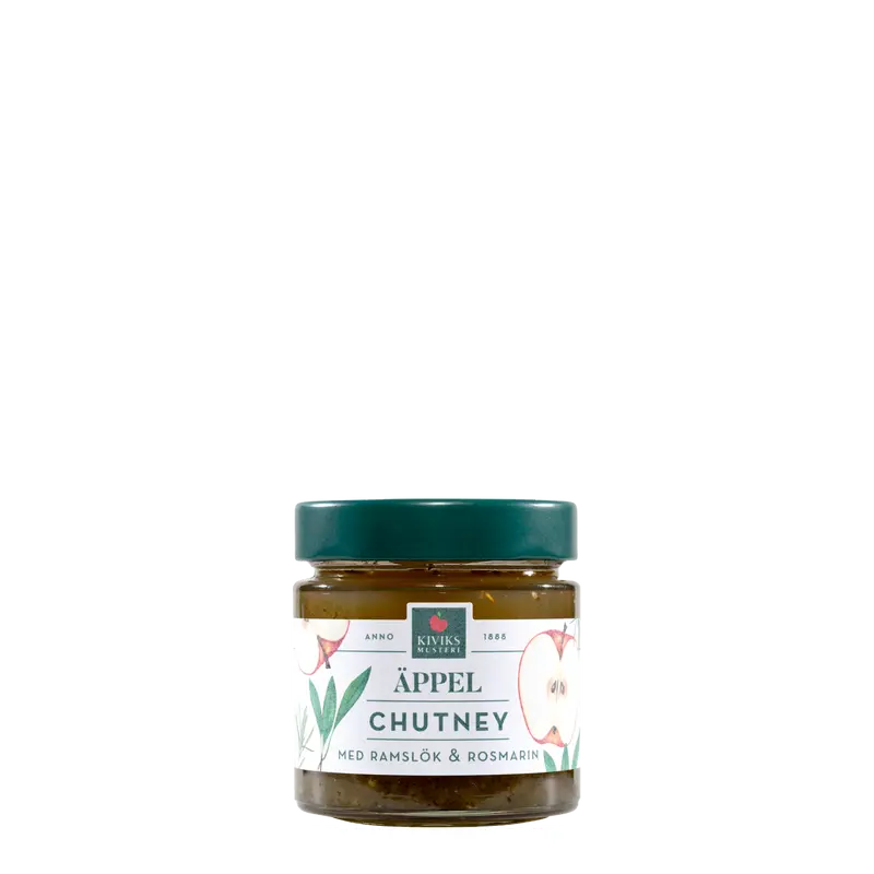 Kiviks Musteri Äppelchutney m Ramslök o Rosmarin - Apple and Calvados Marmelad 200g