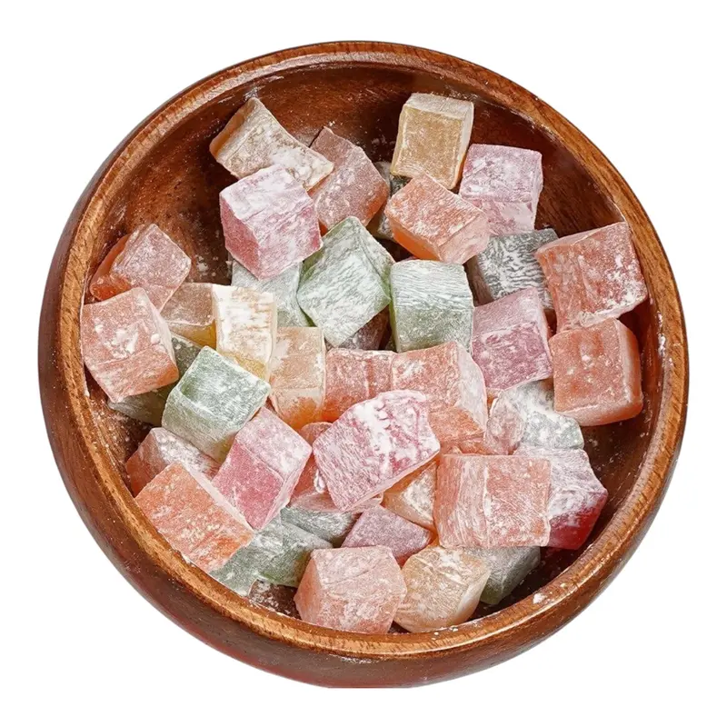 Kleine fruchtige Türkische Lokum – 300g | Traditionelle - Kuş Lokumu - Miniwürfel