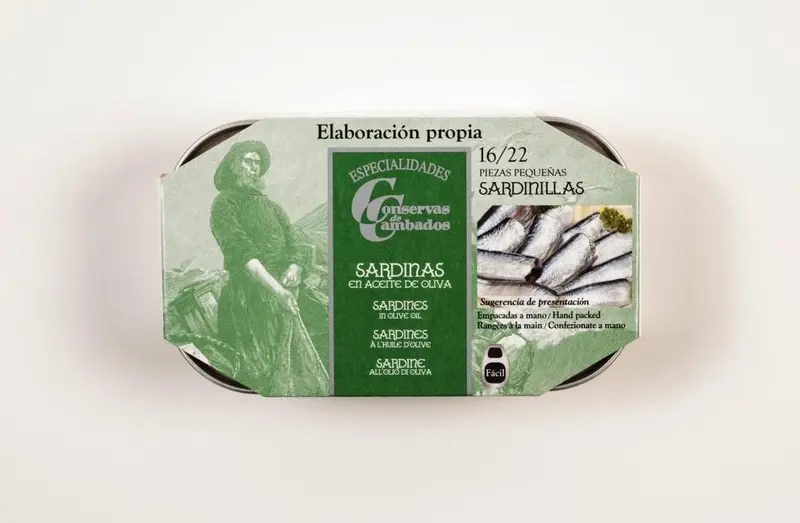 Kleine Sardinen in Olivenöl 16/22 Stk., 115 gr. Gourmet