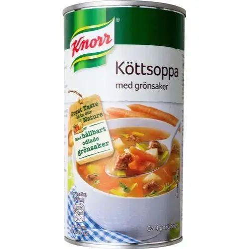 Knorr Köttsoppa Med Grönsaker - Meat soup with vegetables - 540g