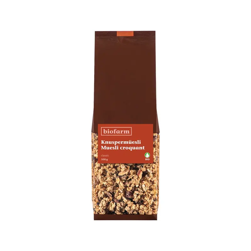 Knuspermüesli classic, Bio Knospe, 500g