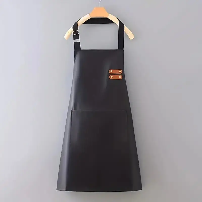 Kochschürze - Grillschürze mit Taschen Schwarz