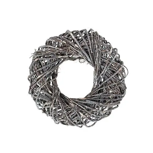 Kranz grau rund D 26cm