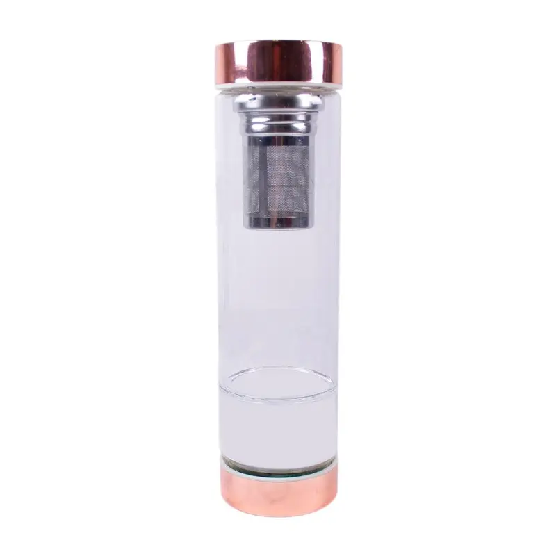 Kristallglas Wasserflasche 750ml Borosilikat — Für TEABALLS