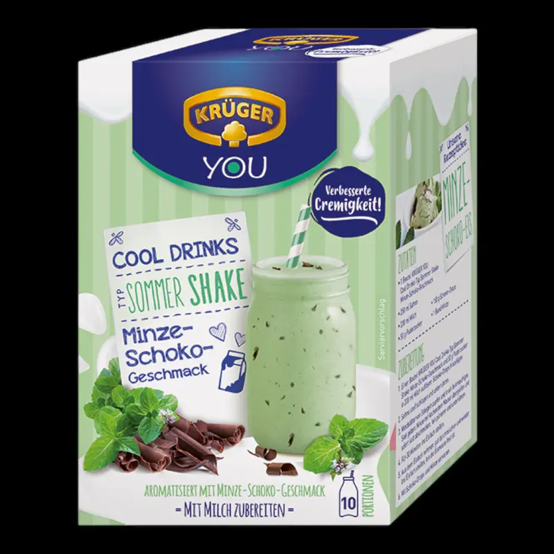 KRÜGER COOL DRINKS Sommer Shake Minze-Schoko