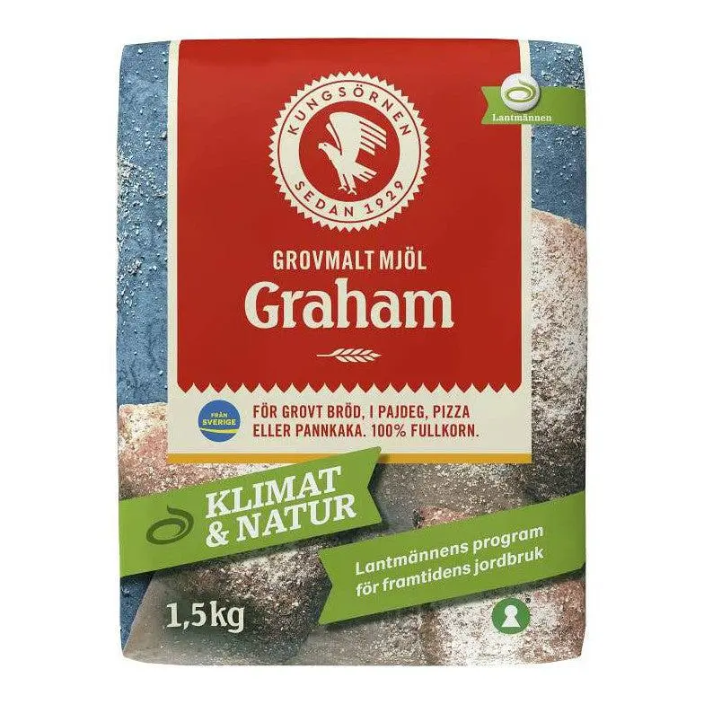 Kungsörnen Grahamsmjöl - Graham Flour 1.5 kg