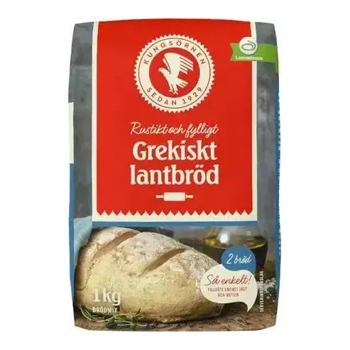 Kungsörnens Grekiskt Lantbröd Mix - Greek Bread Mix 1 kg