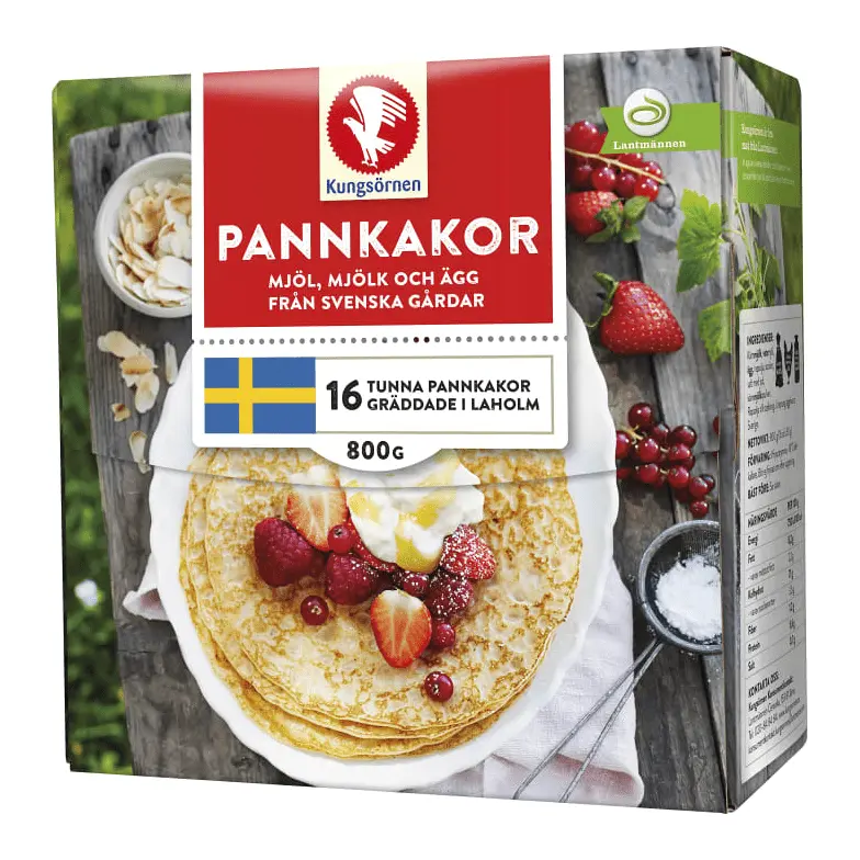 Kungsörnens Pannkakor - Frozen Pancakes 800g