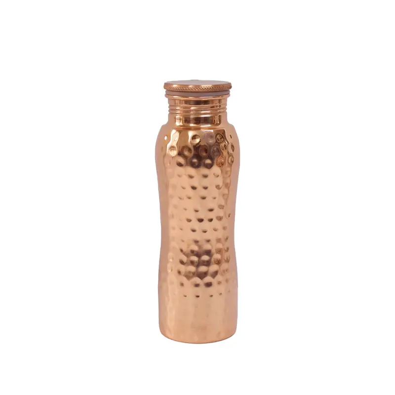 Kupferflasche gehämmert CURVE, 600 ml