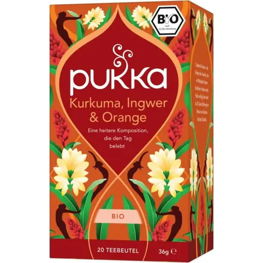 Kurkuma, Ingwer & Orange Tee, Bio