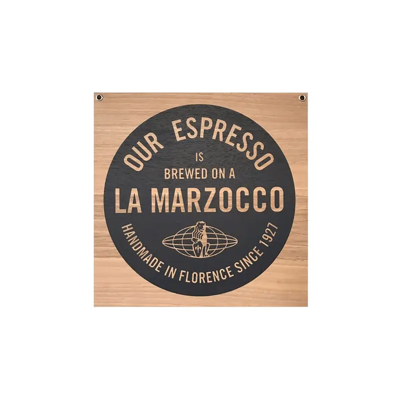 La Marzocco Holzschild Fanartikel
