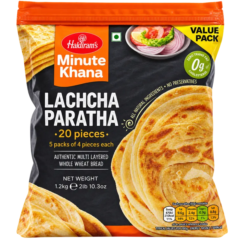 Lachcha Paratha Family Pack 20 pcs - 1.2 kg