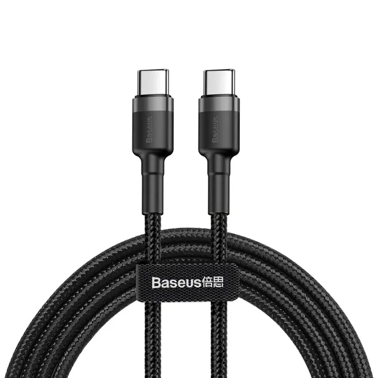 Ladekabel USB-C auf Typ C PD 2.0 60W, 2m, schwarz