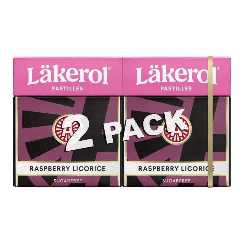 Läkerol Raspberry Licorice 2 pcs 50g