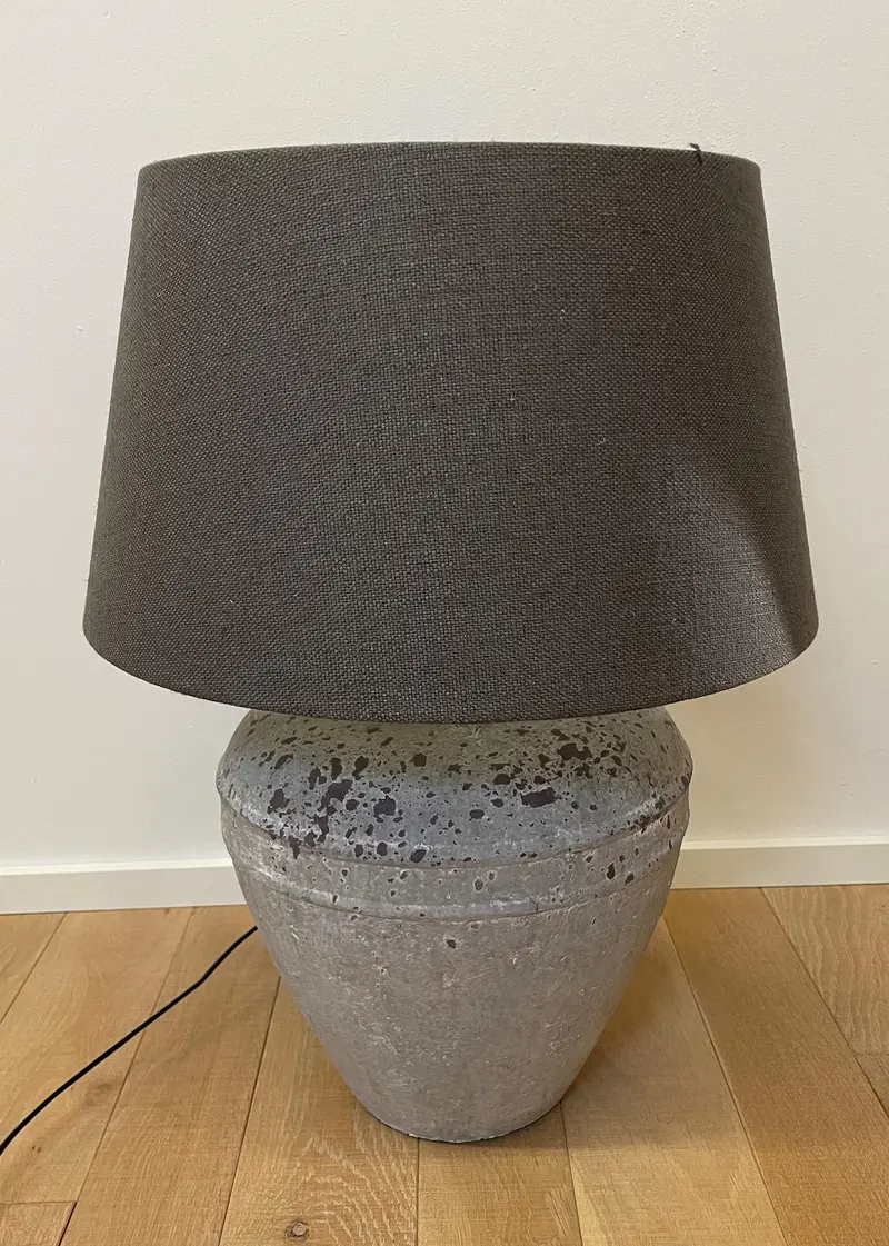 Lampe antic grau m. Schirm grau